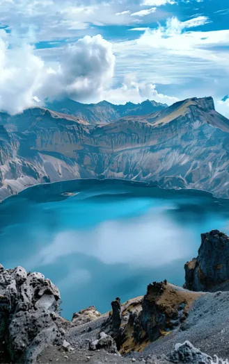 五大连池火山湖