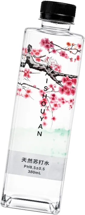 百寿岩天然苏打水 侧面